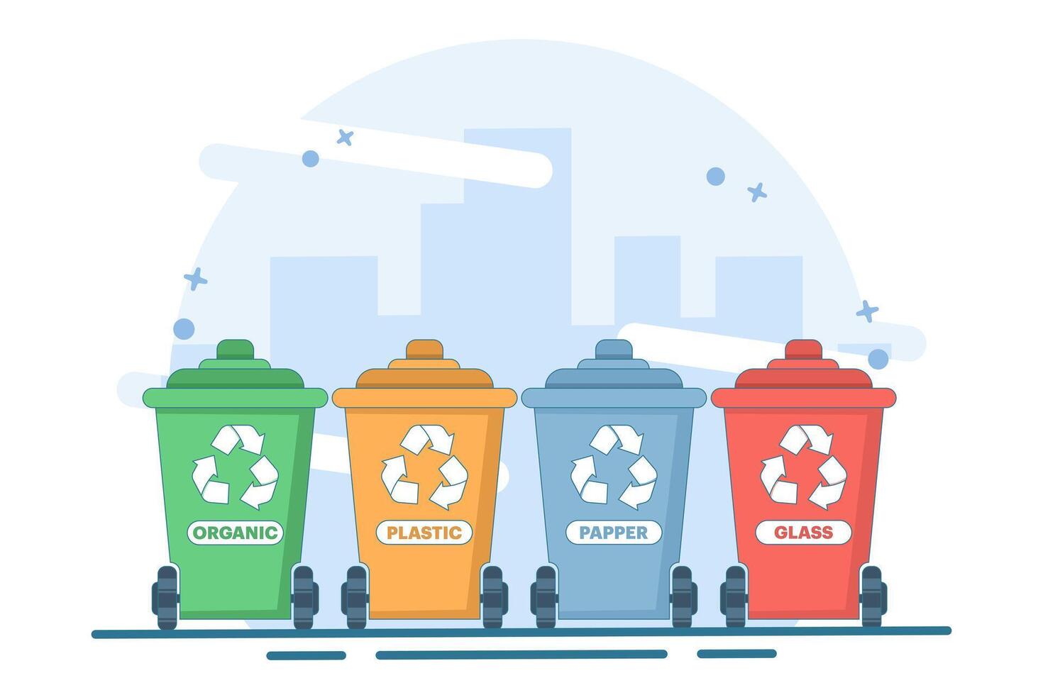 zero waste, recycling, save the world, no plastic, sustainable, trash and waste, planet earth pollution awareness international zero waste day. illustration. vector