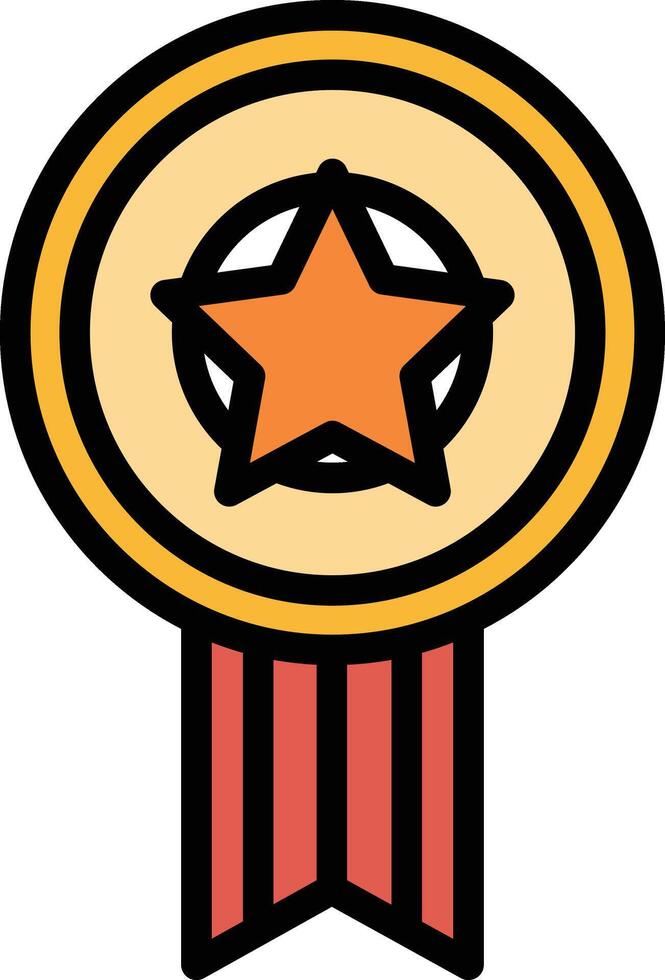 Ribbon Glyph Icon Design vector