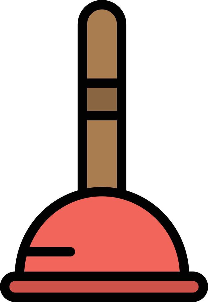 Plunger Glyph Icon Design vector