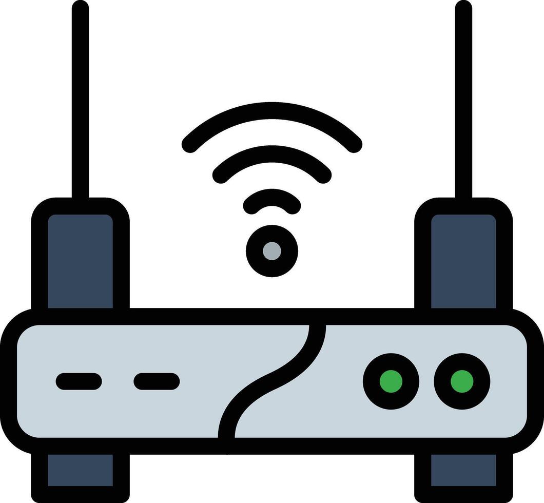 Router Glyph Icon Design vector