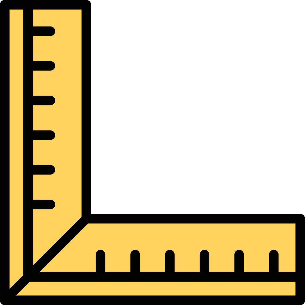 Ruler Glyph Icon Design vector