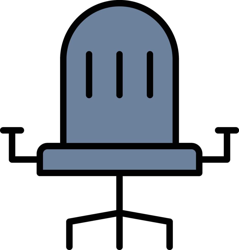 Dining Chair Glyph Icon Design vector
