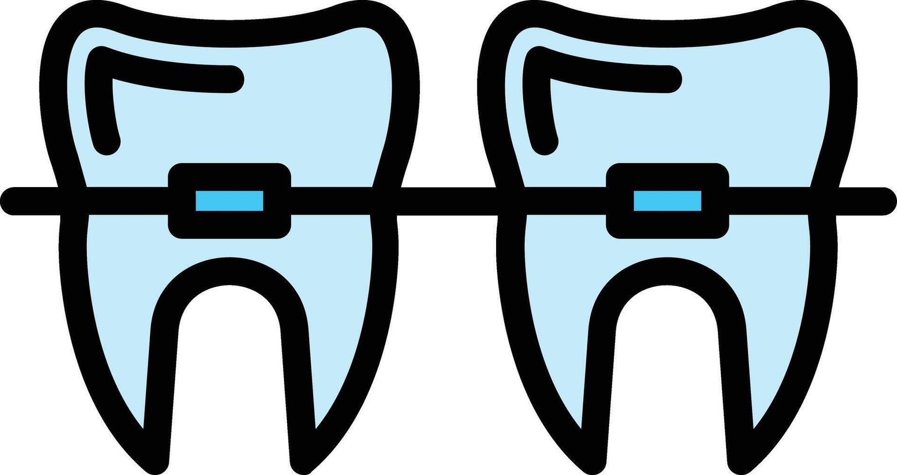 Braces Glyph Icon Design vector
