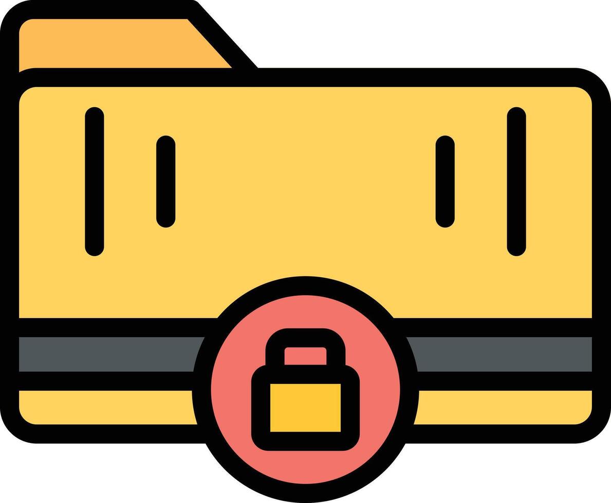 Folder Glyph Icon Design vector