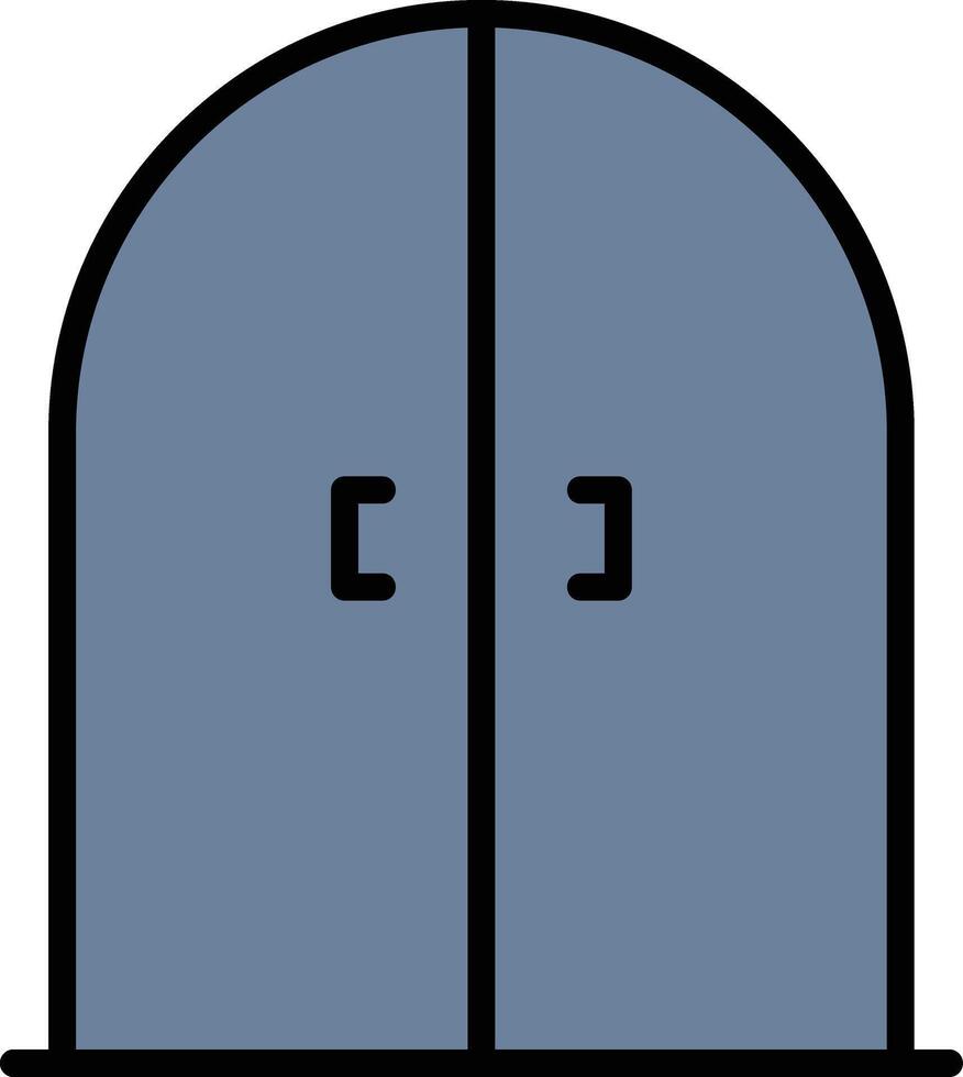 Doors Glyph Icon Design vector