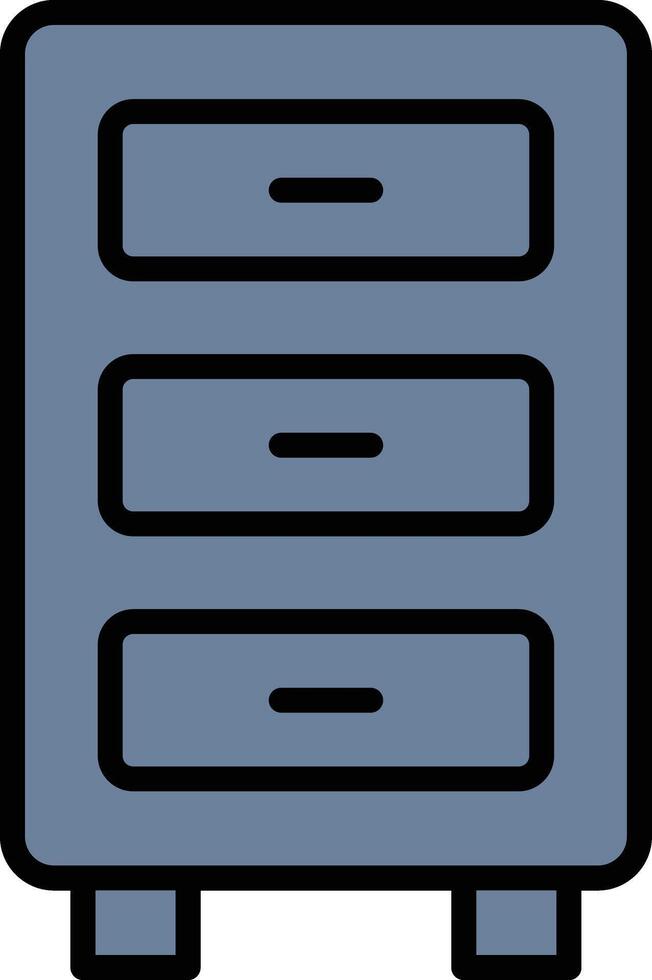 Drawers Glyph Icon Design vector