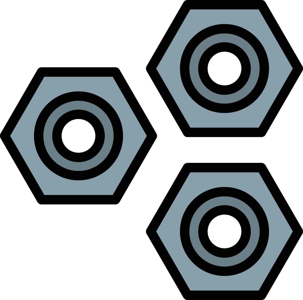 Nuts Glyph Icon Design vector