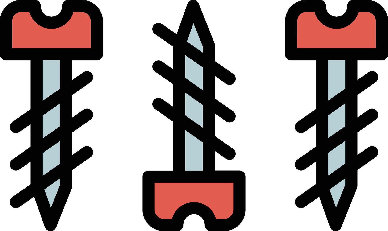 Screw Glyph Icon Design vector
