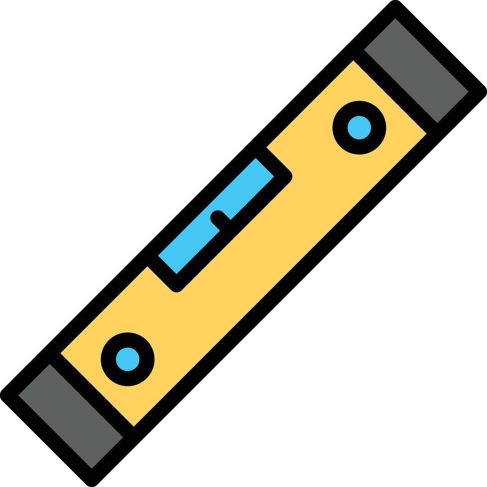 Spirit Level Glyph Icon Design vector