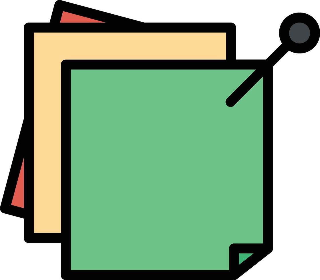 Sticky Notes Glyph Icon Design vector