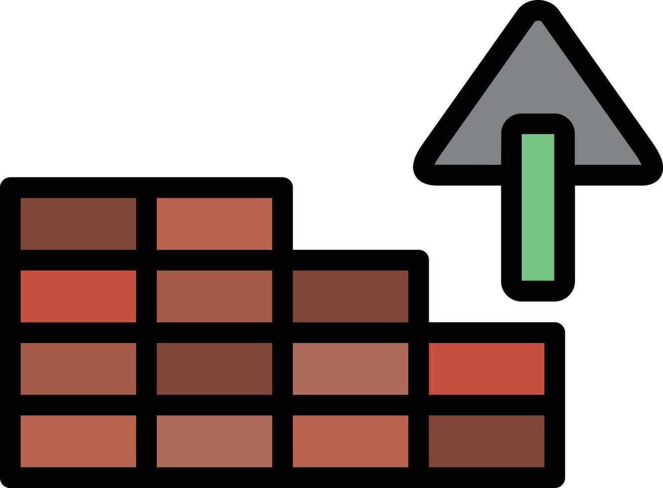 Trowel Glyph Icon Design vector