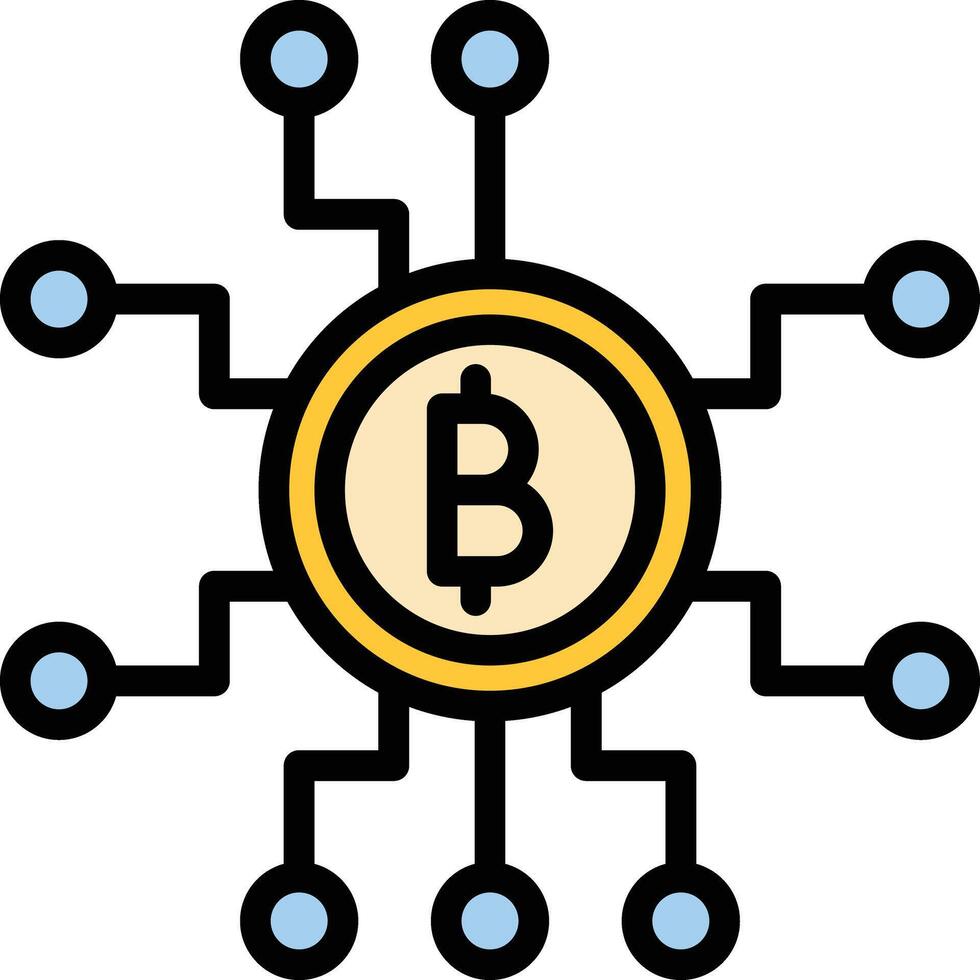 Cryptocurrency Glyph Icon Design vector