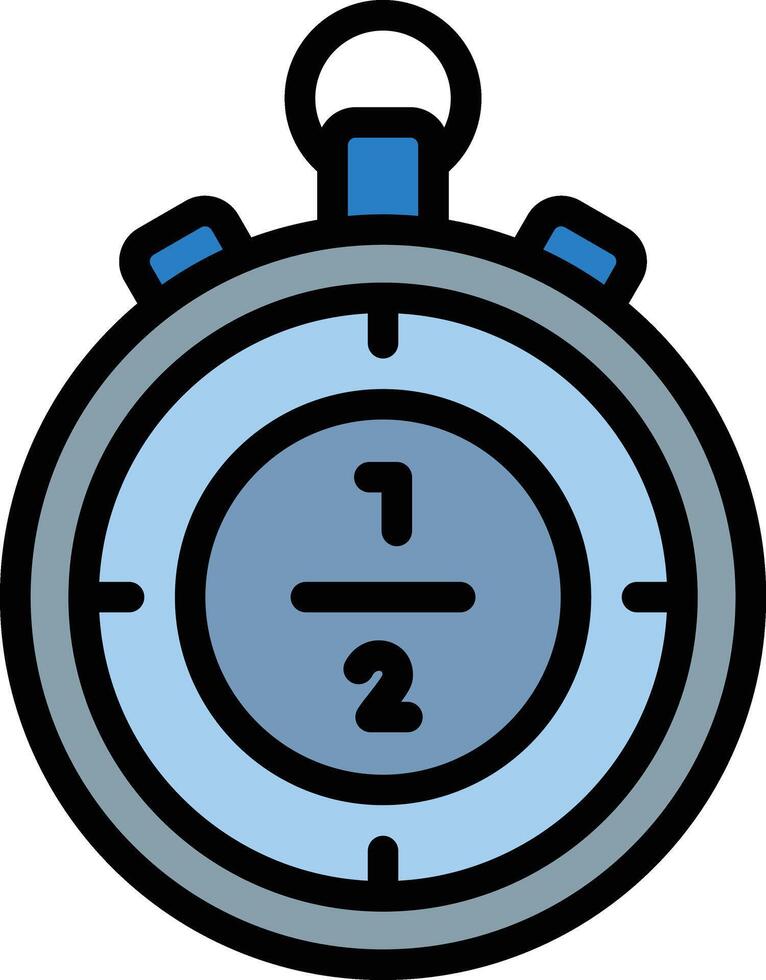 Half Time Glyph Icon Design vector