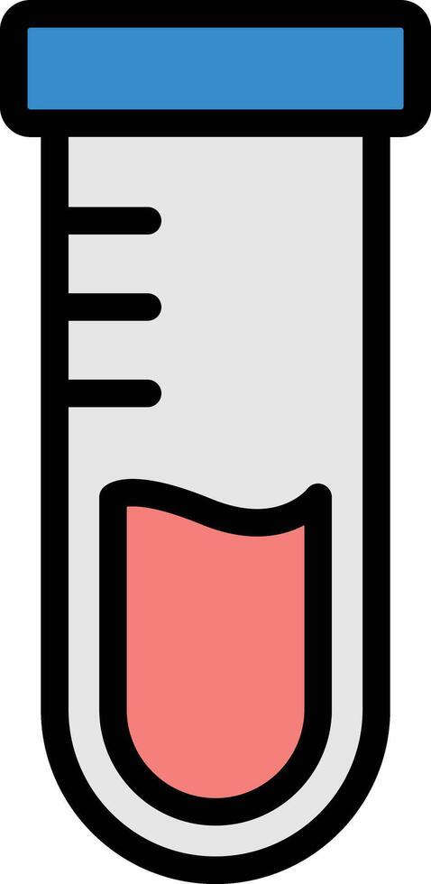 Test Tube Glyph Icon Design vector