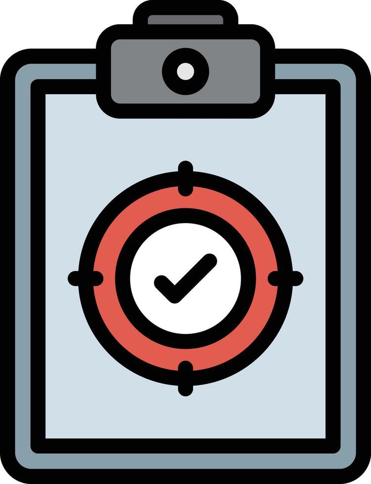 Target Glyph Icon Design vector