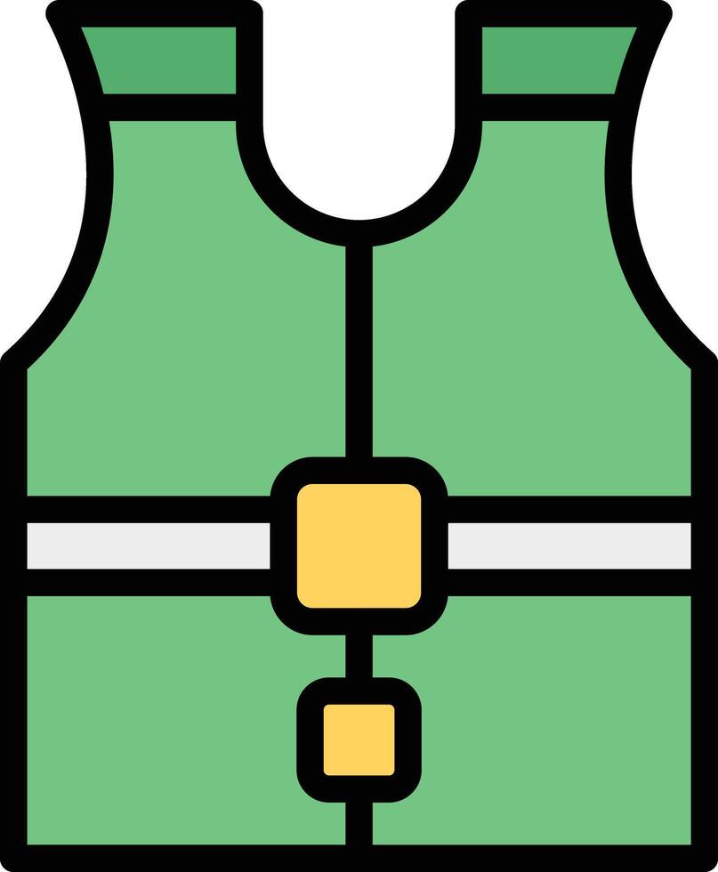 High visibility vest Glyph Icon Design vector