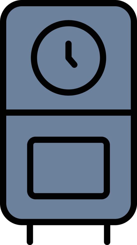 Cuckoo Clock Glyph Icon Design vector