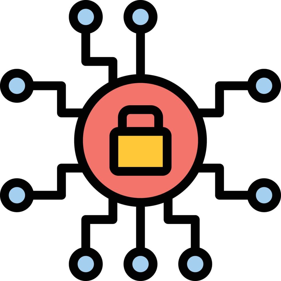 Cyber Security Glyph Icon Design vector