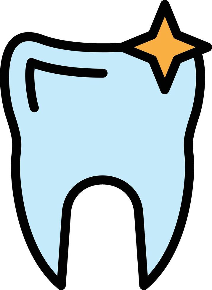 Tooth Glyph Icon Design vector