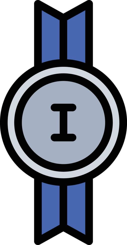 Gold Medal Glyph Icon Design vector