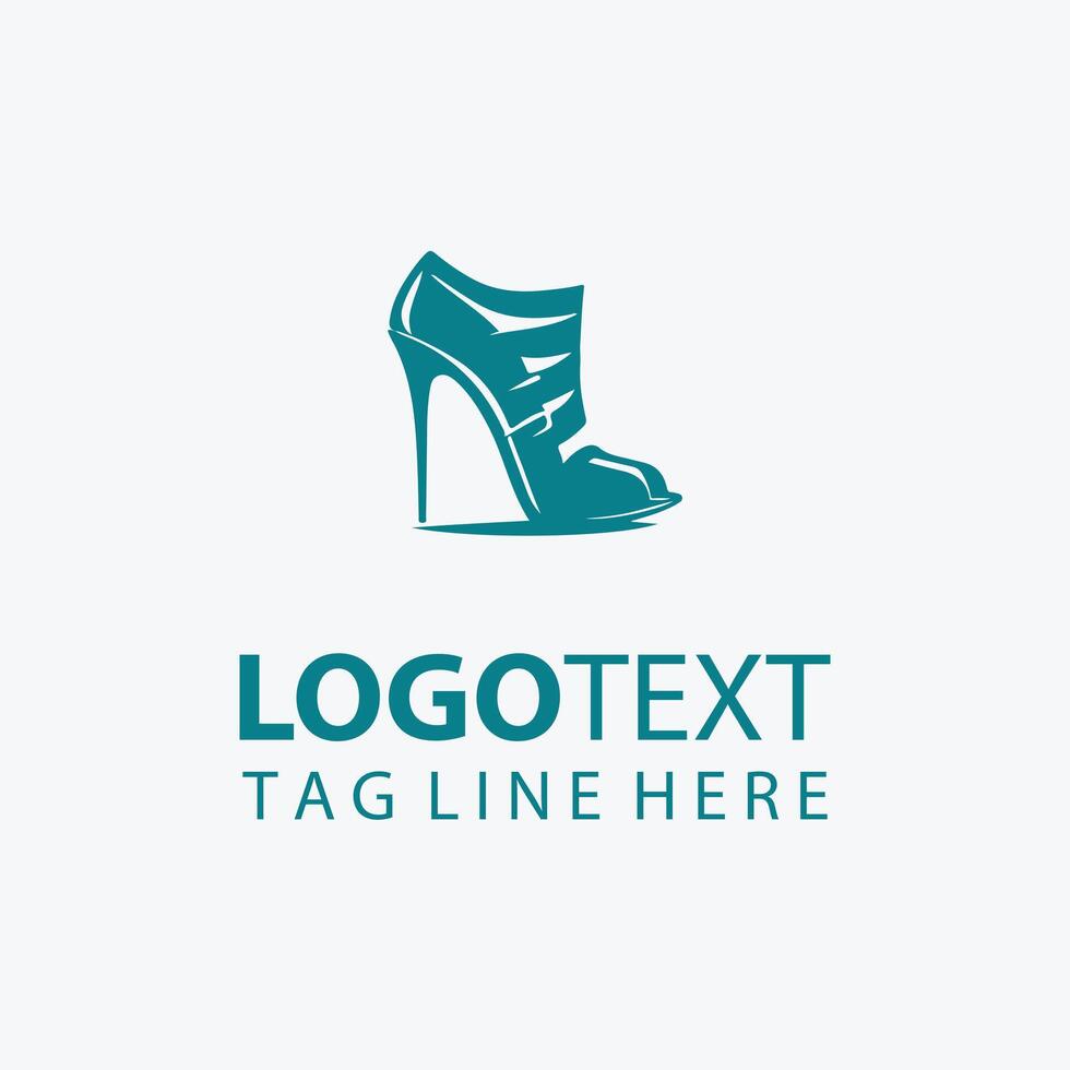Elegant High Heel Shoe Logo for Fashion Brands vector