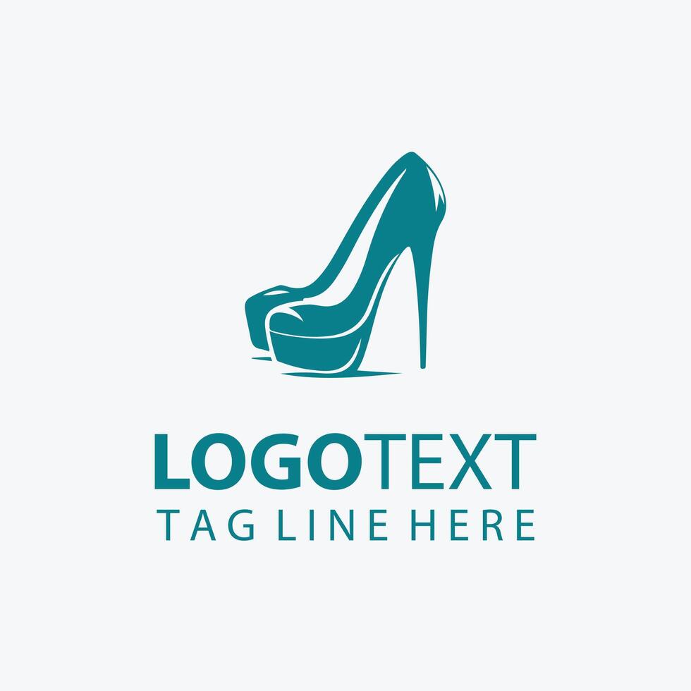 high heeled boot vector