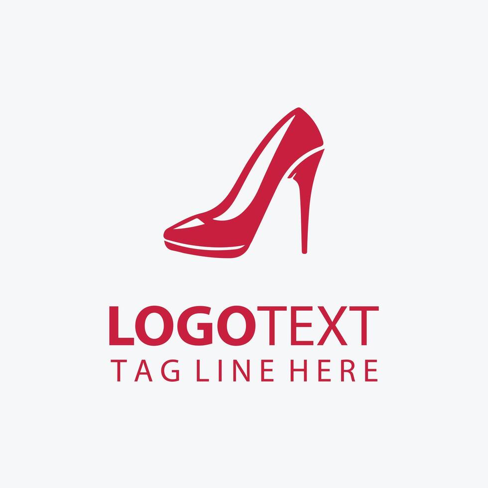 Elegant High Heel Logo vector
