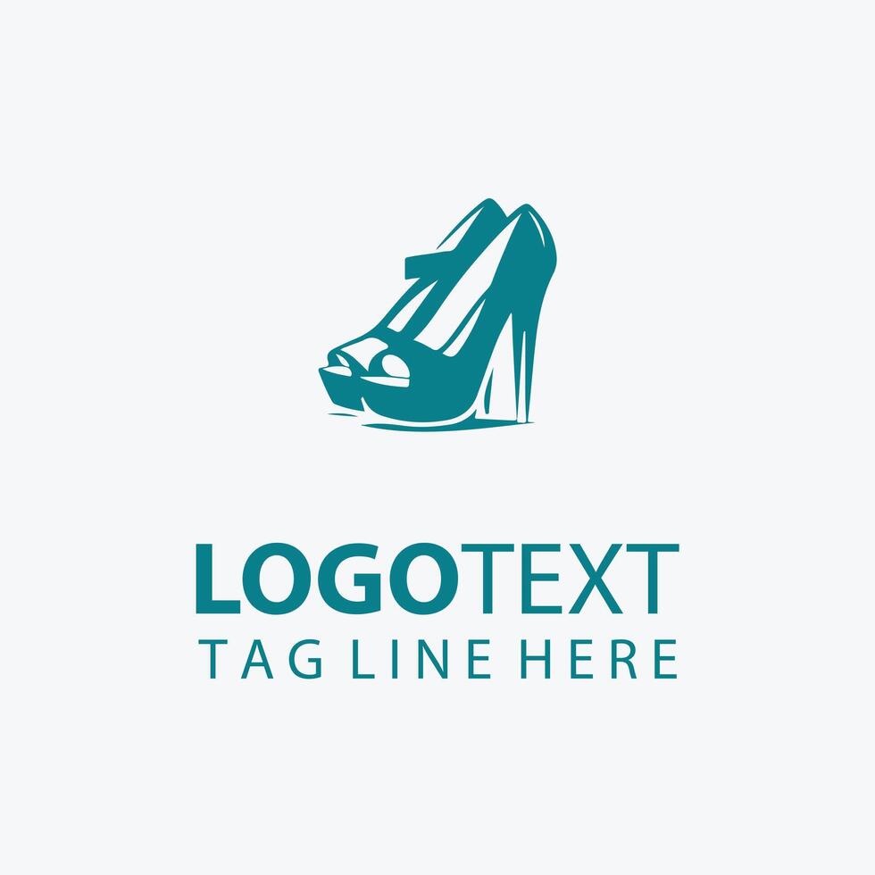 High Heel Shoe Logo vector