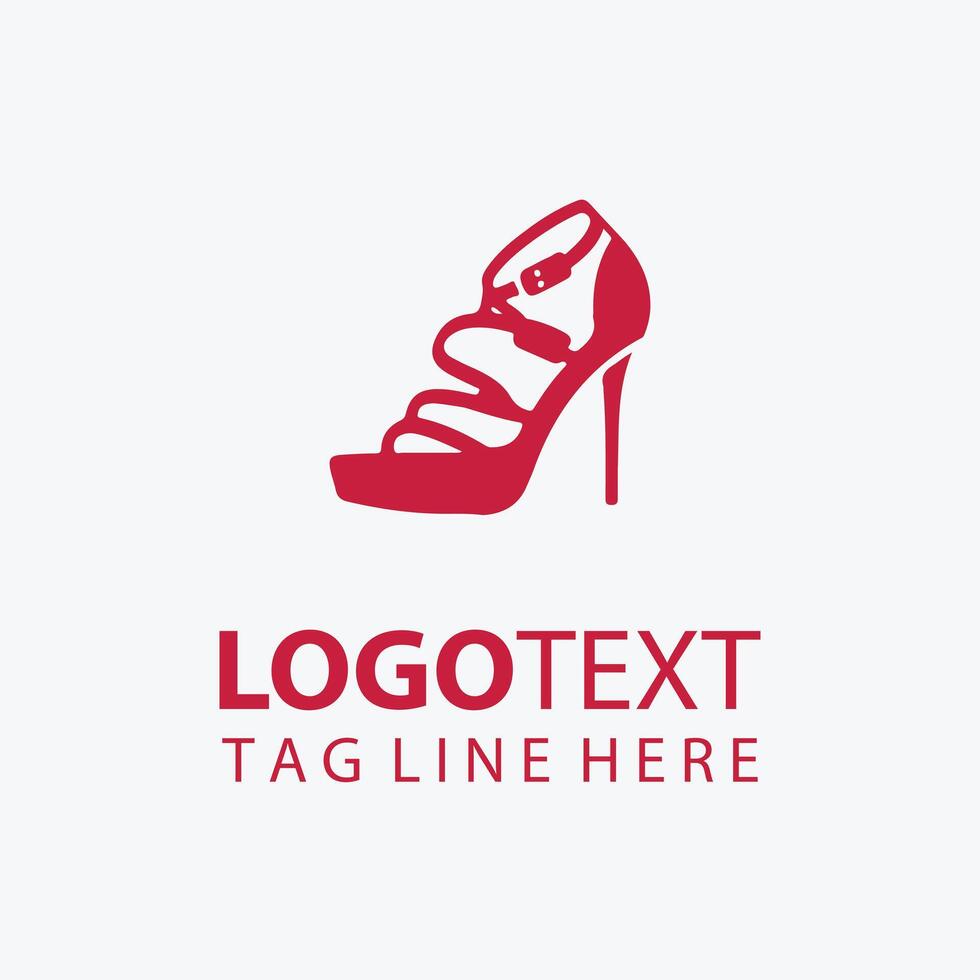 Elegant High Heel Logo vector
