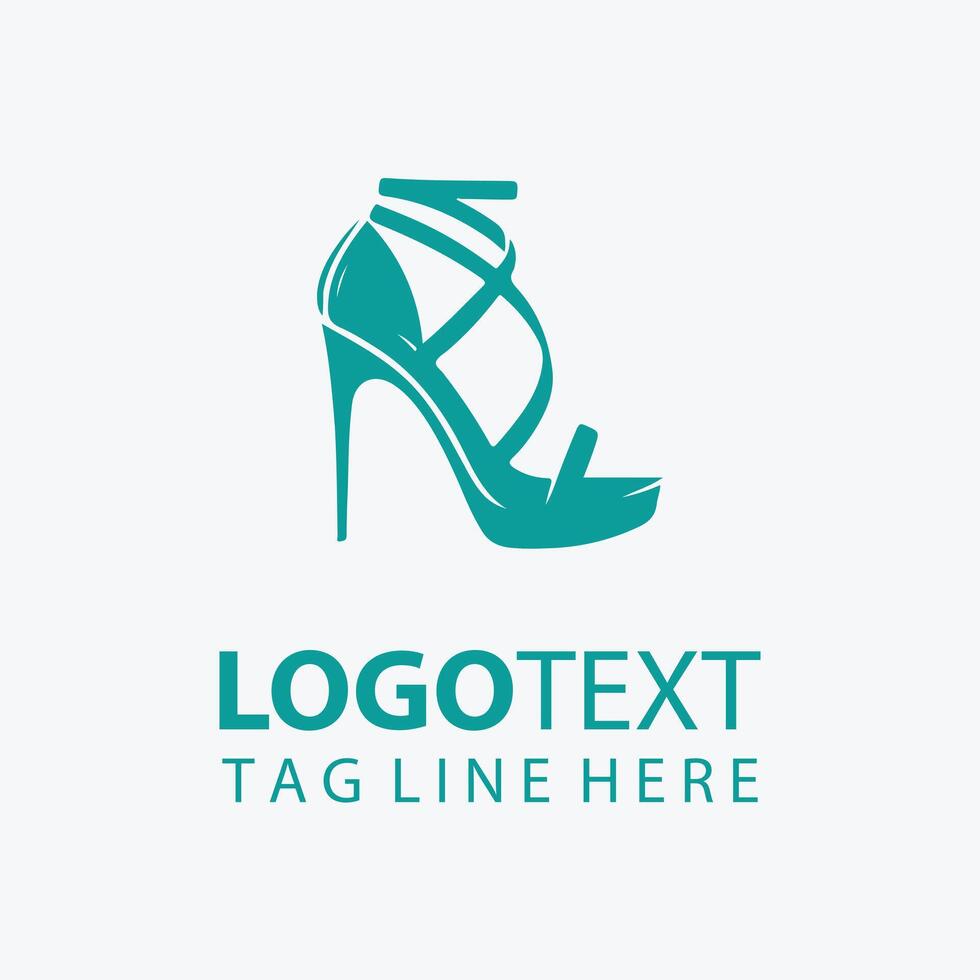 Stylish High Heel Logo vector