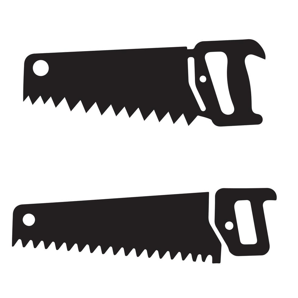 Hand Saw Icon on white background vector