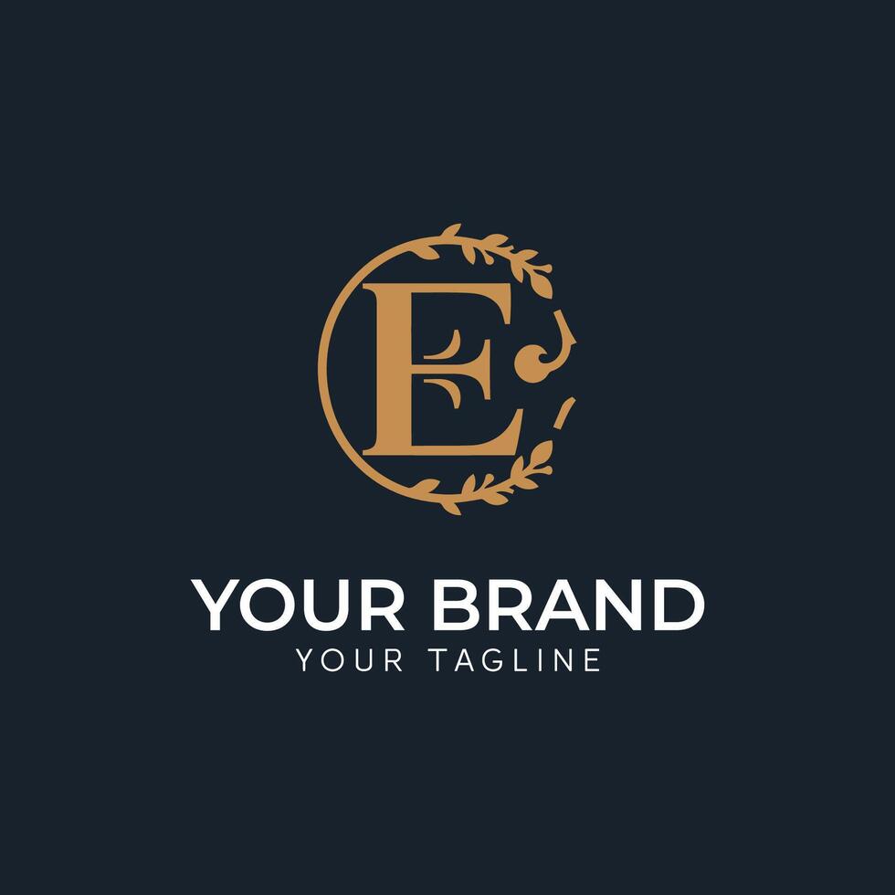 Modern and artistic illustration of an E logo vector