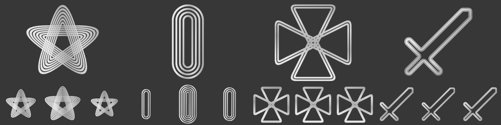 Line logo design collection vector