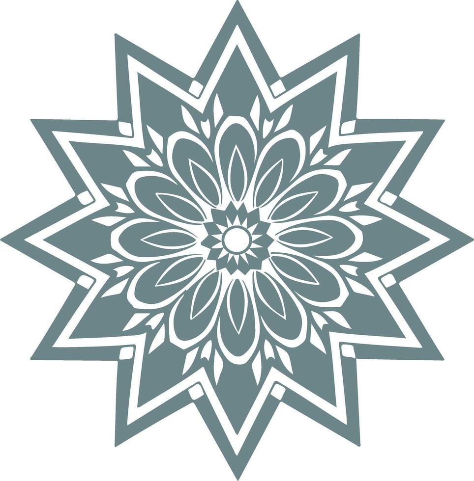 Ornamental Geometric luxury mandala design vector