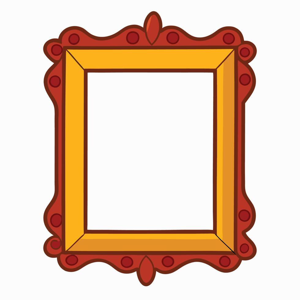 White Centered Frame Concepts vector