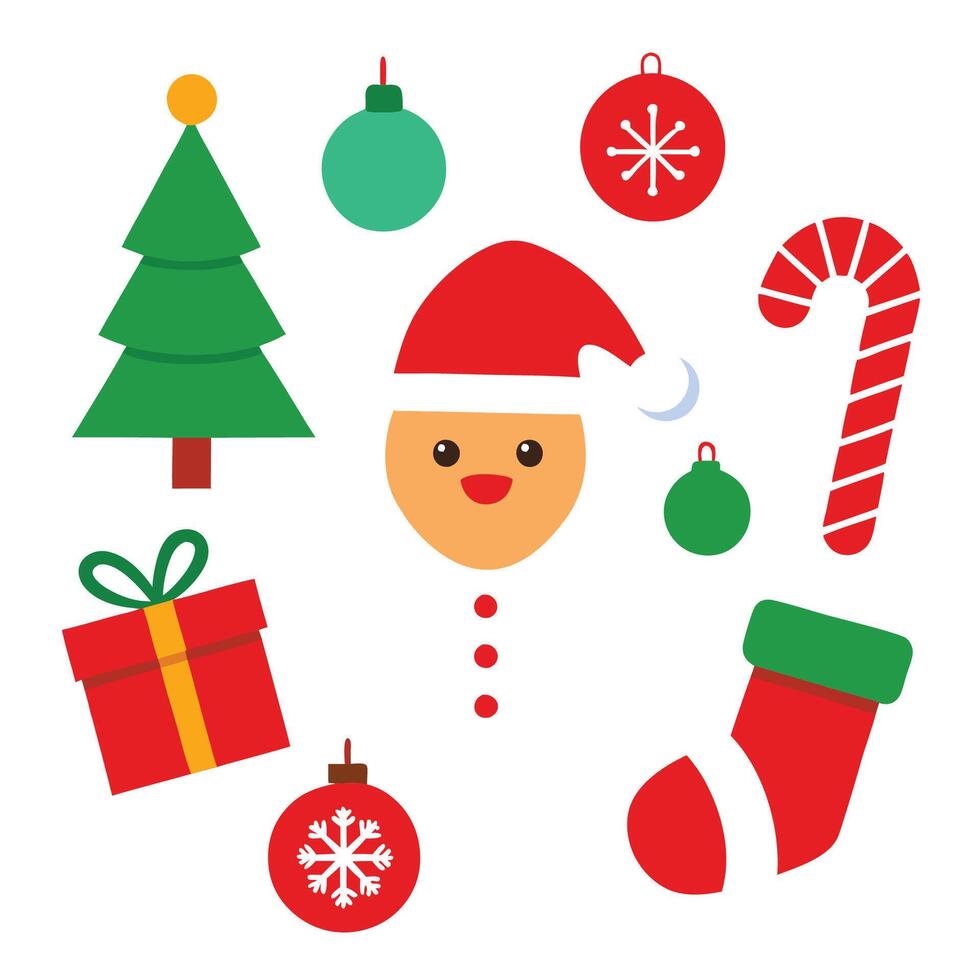 Christmas Holiday Icons Set vector