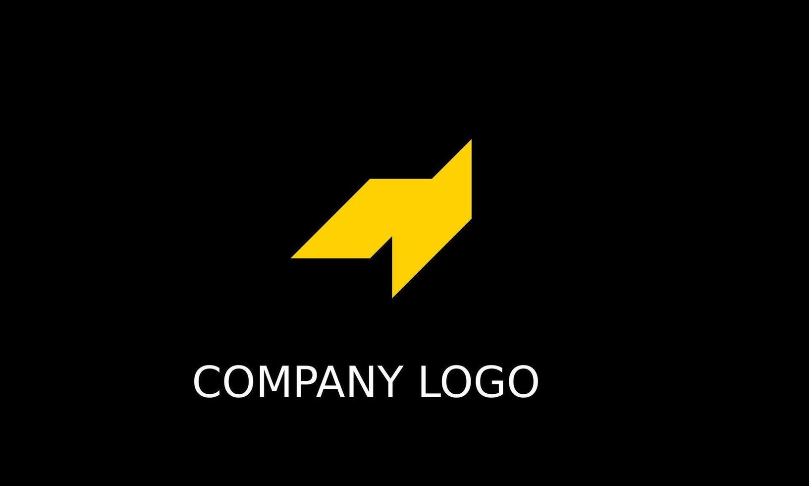 Yellow arrow Elegant and creative Logo for your Business vector