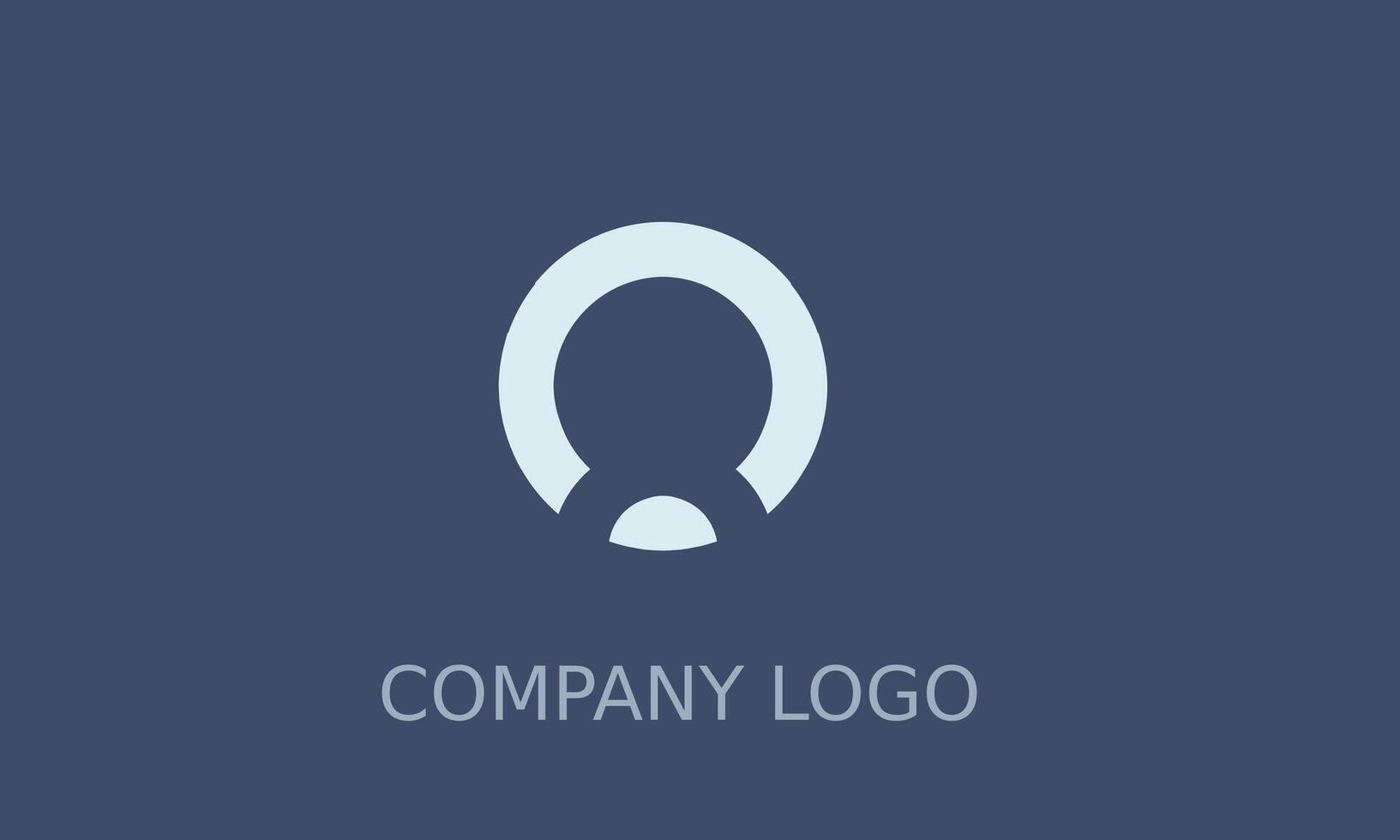 White circle Elegant and creative Logo for your Business vector