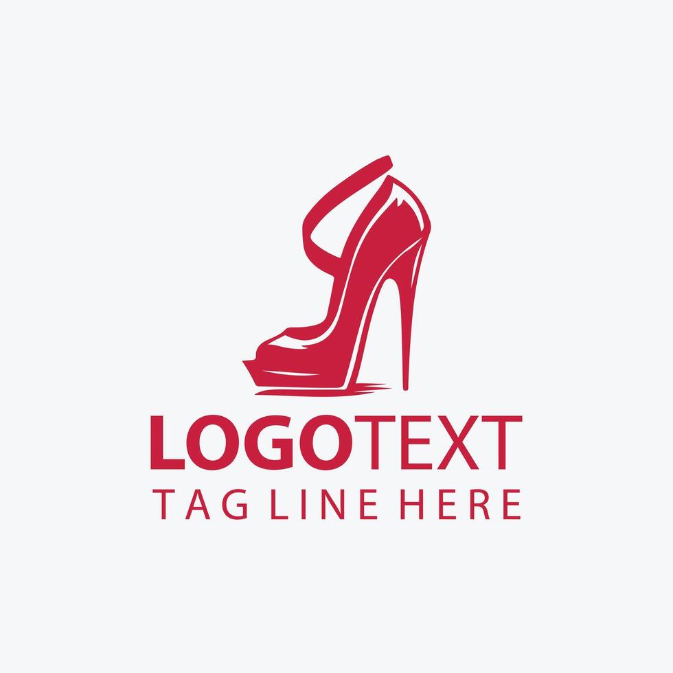 High Heel Shoe Logo vector