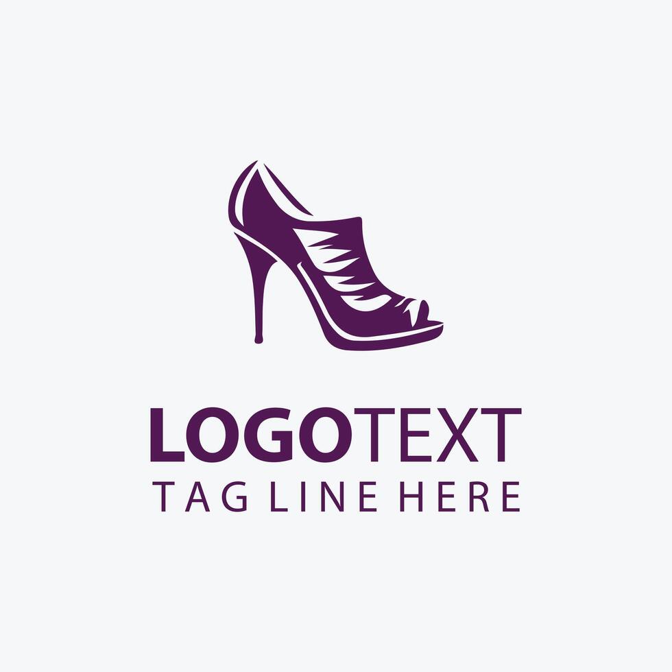 Heel Shoe Logo vector