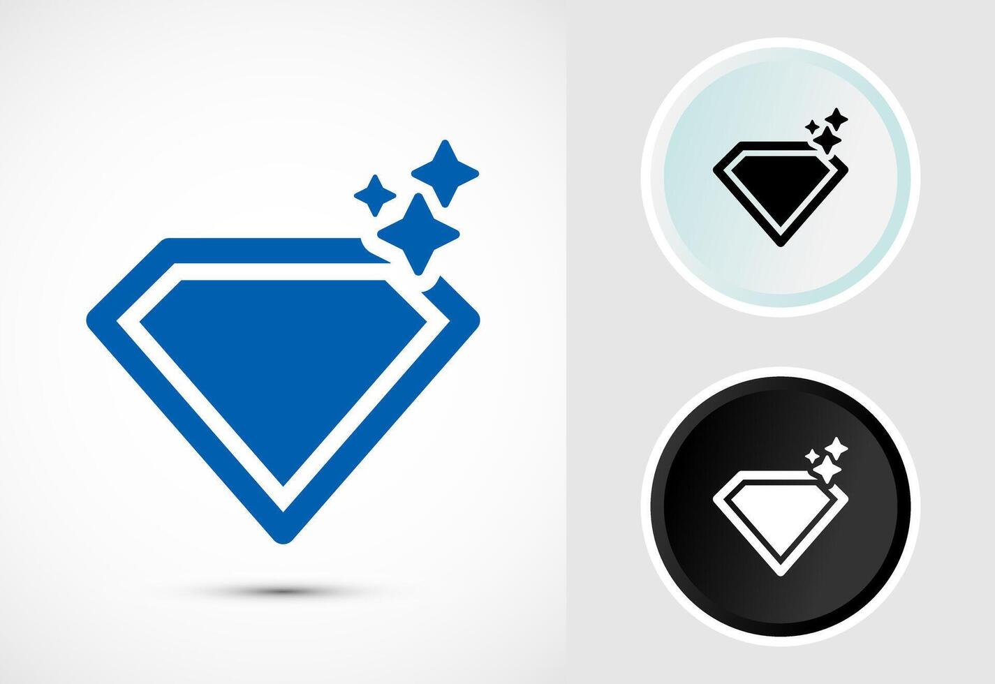 Diamond icon button design illustration vector