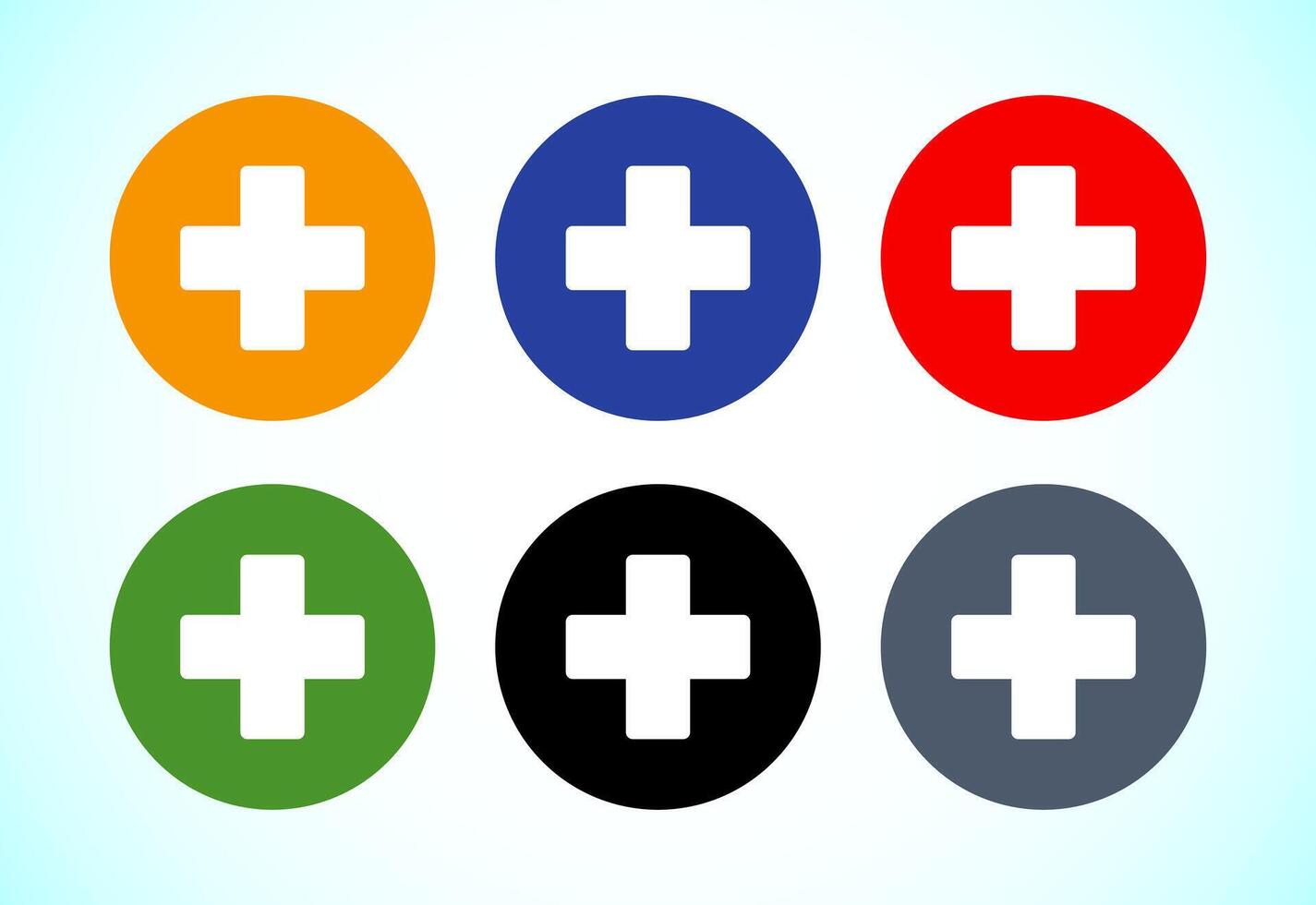 Plus icon design vector