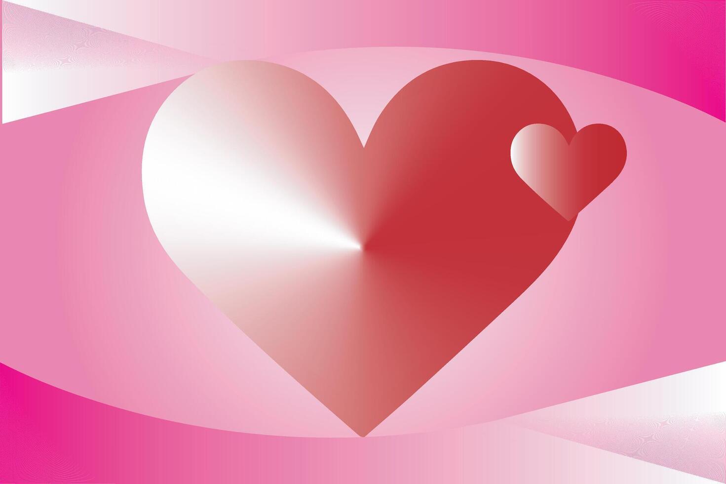 valentine day background with pink, red realistic. Heart shape frames backdrop. geometric form. vector