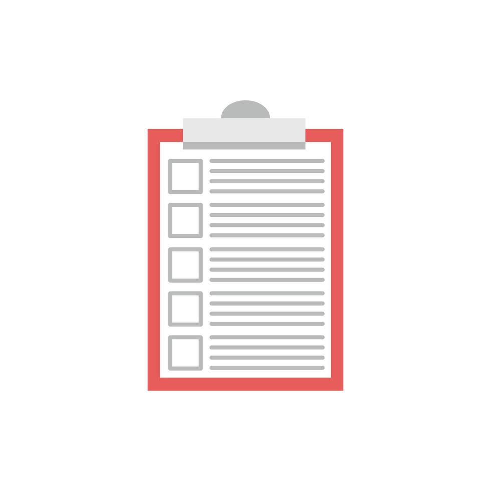 Checklist icon in flat color style. Checklist document check mark. checklist clipboard illustration design Illustration. Graphic design template elements with application UI themes vector