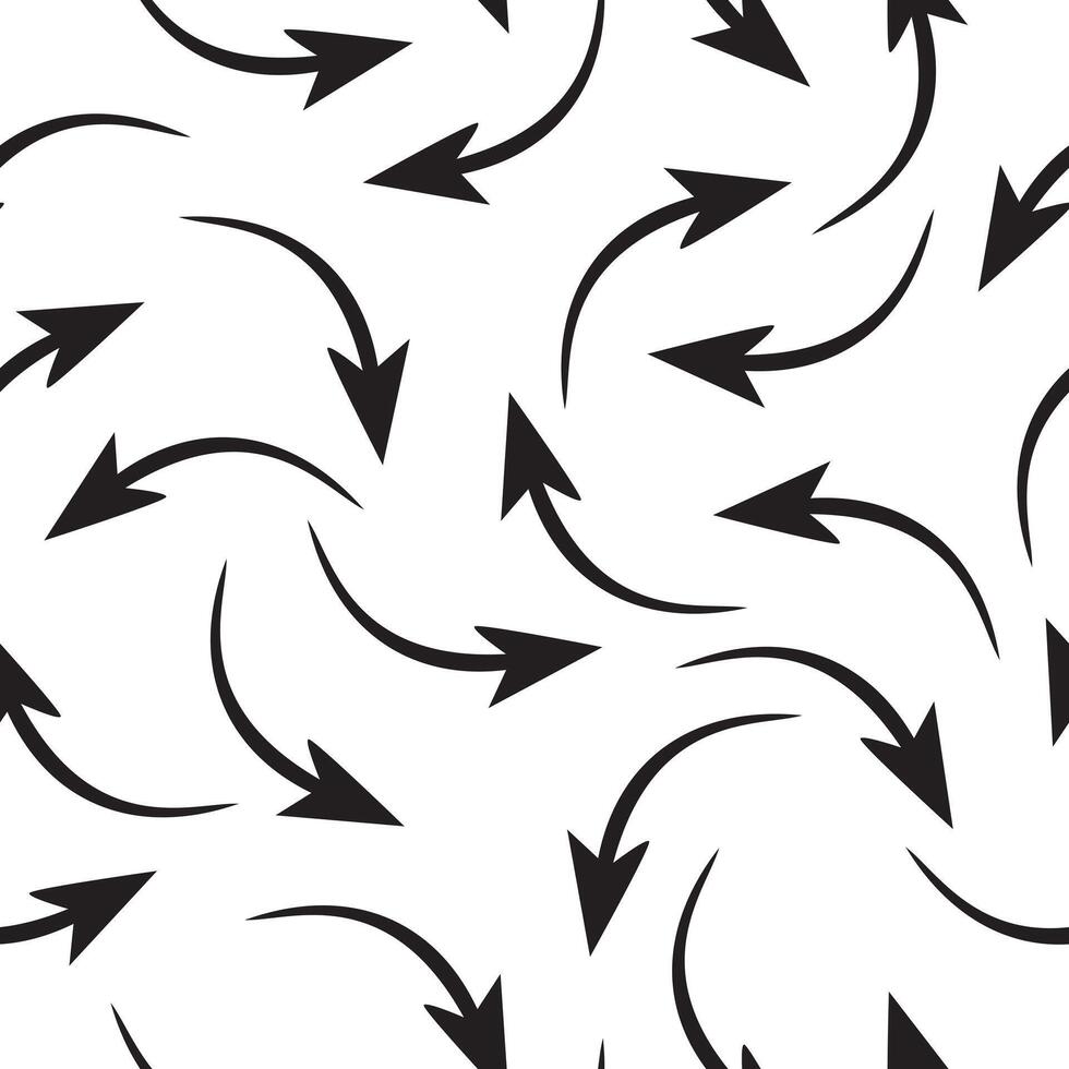 seamless pattern arrow on white background vector