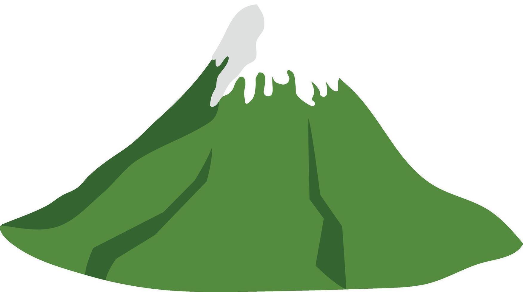 Snow Capped Mountain Icon Illustration vector