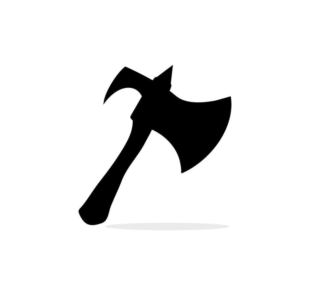silhouette of an axe illustration vector