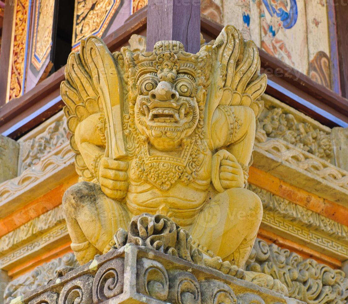 Balinese statue in Indonesia photo
