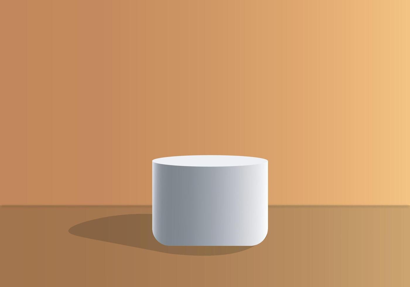 3D white round product podium background square tile. Abstract composition minimalist design. 3D studio display showroom cosmetic product pedestal, Fashion stage showcase mockup scene. vector
