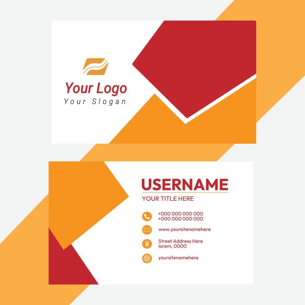 Modern professional business card design vector